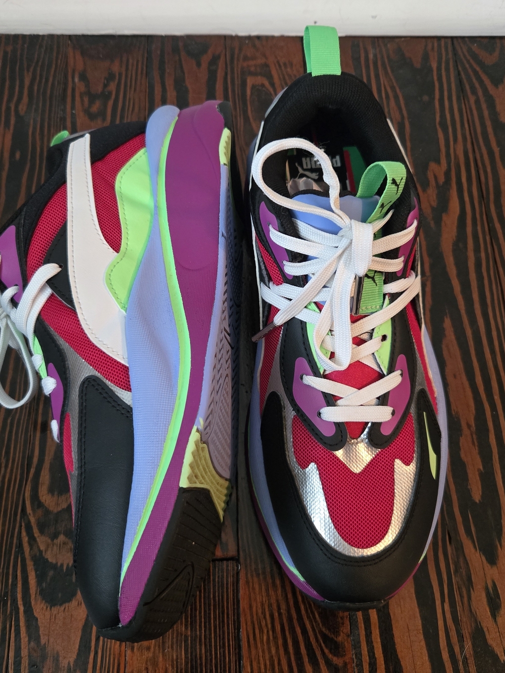 PUMA RS-Curve Berry Glitch Multicolor Platform Running Sneakers Shoes Women's 10 - Picture 7 of 10